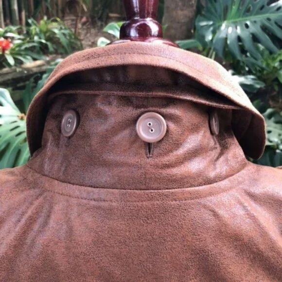 INC International Concepts Brown Ruffle Feminine Zip Up Jacket NWOT - Picture 8 of 8